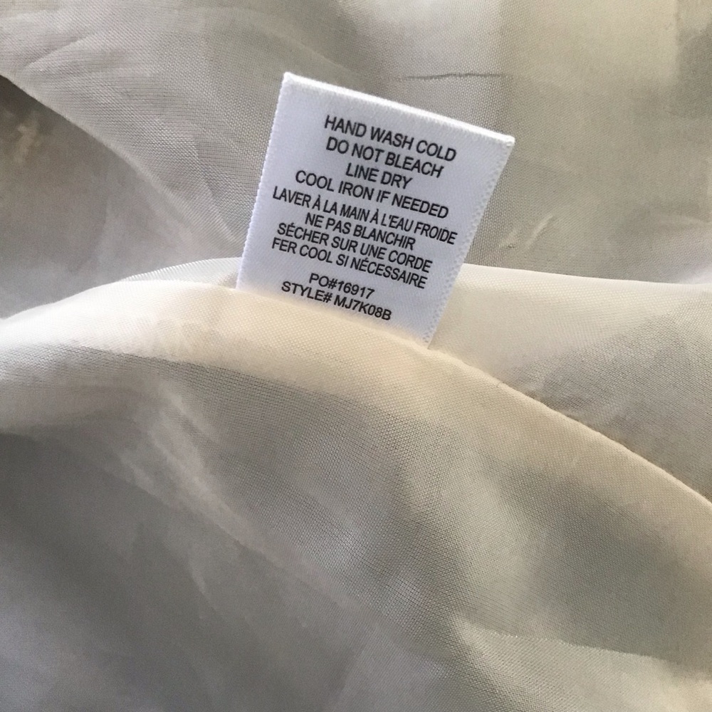 Bobeau Tan, Cream, Gray, Black Twill Bell Sleeve Blazer, Size XL - Picture 12 of 14